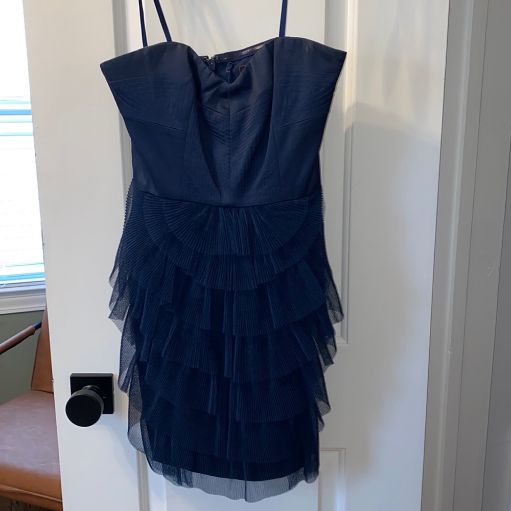 BCBGMAXAZRIA SIZE 0 Navy Cocktail Dress